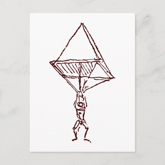 Cartão Postal paraquedas (Frente)