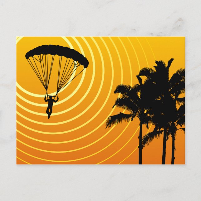 Cartão Postal paraquedismo (Frente)