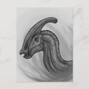 Cartão Postal Parasaurolophus Sketch