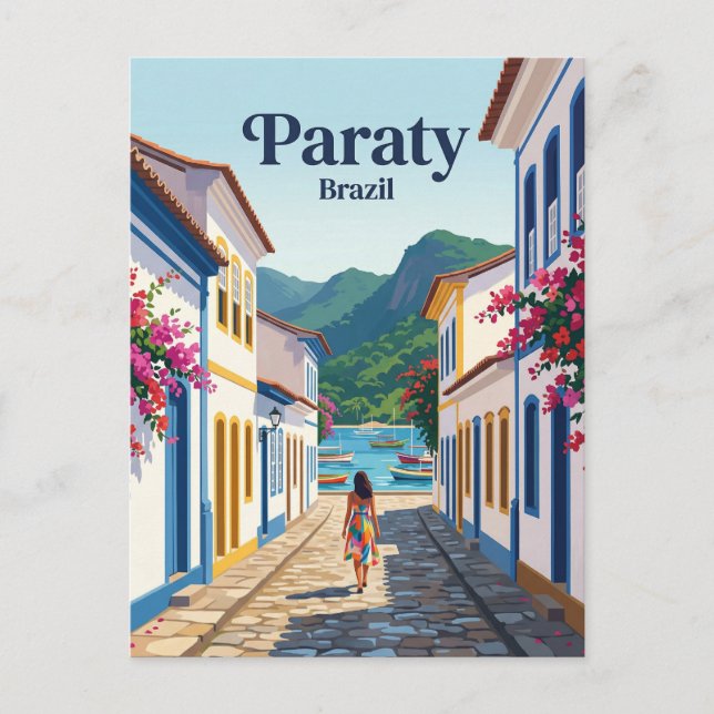 Cartão Postal Paraty Brasil (Frente)