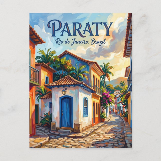 Cartão Postal Paraty Brasil (Frente)