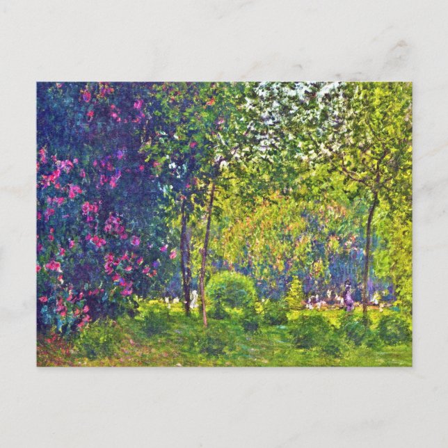 Cartão Postal Parc Monceau Claude Monet (Frente)