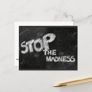 Cartão Postal Pare a Loucura
