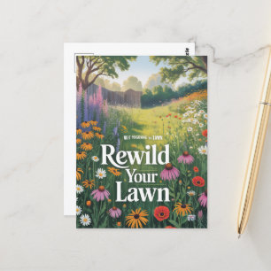 Cartão Postal Pare De Envenenar A Lâmpada Retire O Seu Jardim