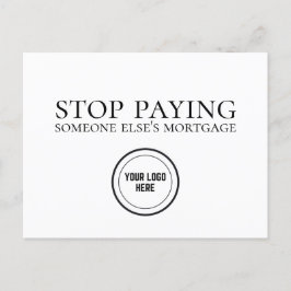 Cartão Postal Pare de pagar a agricultura de imóveis hipotecário