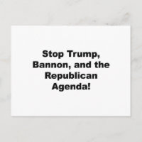 Pare Trump, Bannon e a Agenda Republicana