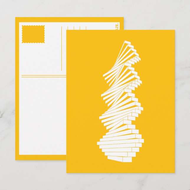 Cartão Postal parede articulada geométrica (Frente/Verso)