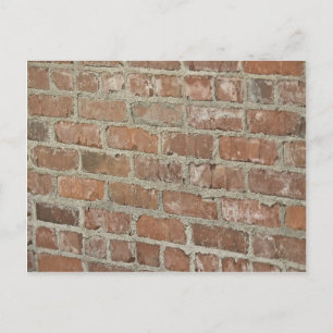 Cartão Postal Parede vermelha texturizada