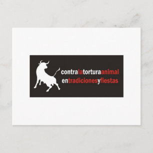 Cartão Postal Parem De Touro Lutar!