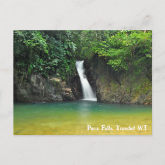 Cartão Postal Paria Falls, Trinidad W.I.