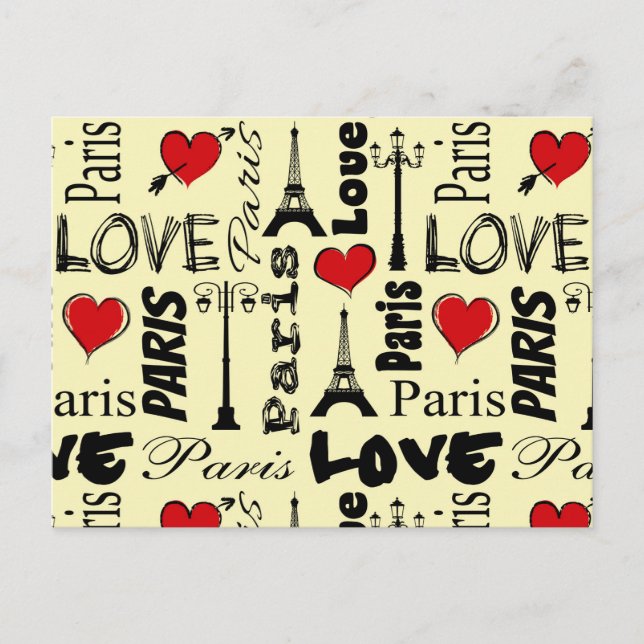 Cartão Postal Paris (Frente)