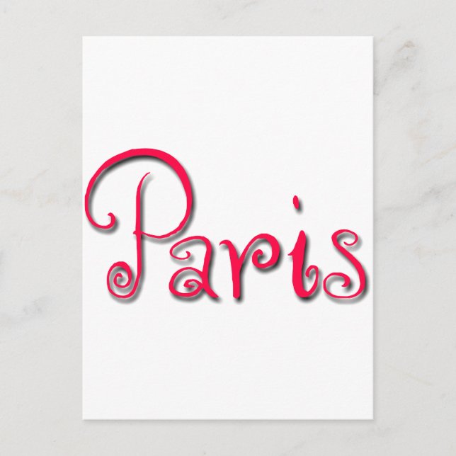 Cartão Postal Paris (Frente)