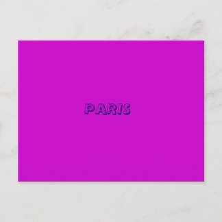 CARTÃO POSTAL PARIS