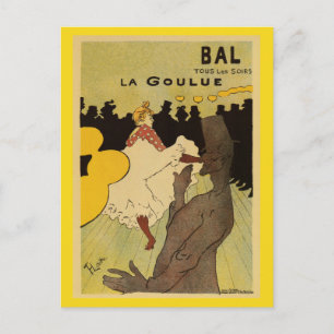 Cartão Postal Paris à noite 1891 Toulouse Lautrec