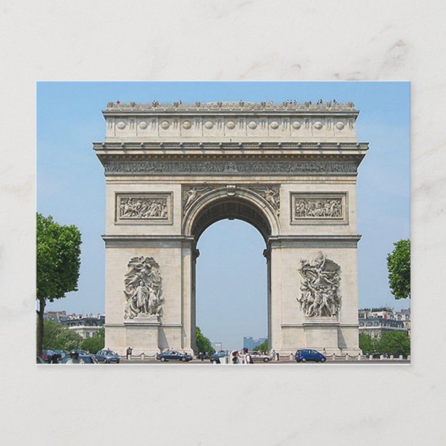 Cartão Postal Paris - Arc de Triomphe - (Frente)