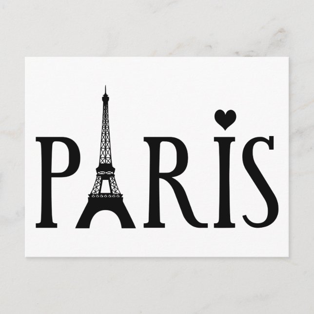 Cartão Postal Paris - Arte Gráfica (Frente)