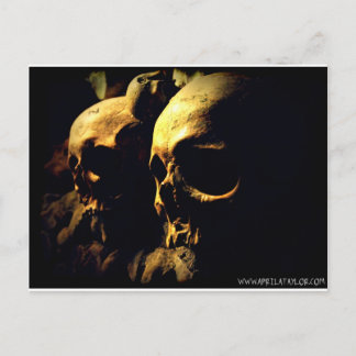 Cartão Postal Paris Catacombs por April A Taylor