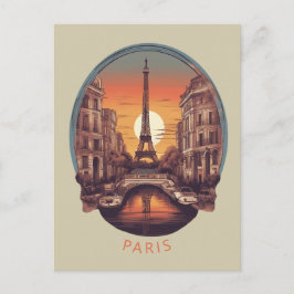 Cartão Postal Paris, Cidade do Amor e Luz