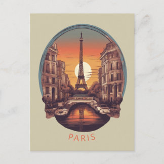 Cartão Postal Paris, Cidade do Amor e Luz