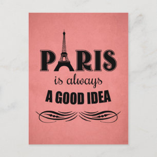 Cartão Postal Paris é sempre uma boa ideia