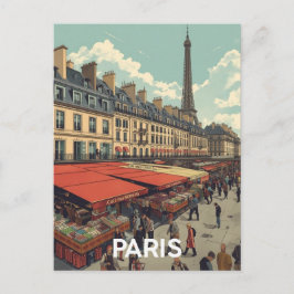 Cartão Postal Paris Eiffel Tower