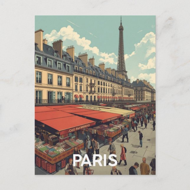 Cartão Postal Paris Eiffel Tower (Frente)