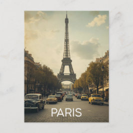 Cartão Postal Paris Eiffel Tower