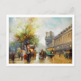 Cartão Postal Paris em Cartões-postais de pintura por Aquarela n