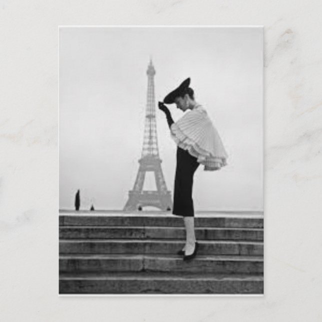 Cartão Postal Paris Fashion (Frente)
