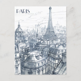 Cartão Postal Paris França
