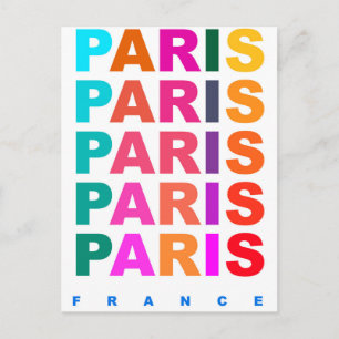 Cartão Postal Paris França