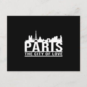 Cartão Postal Paris França Cidade Paisagem Urbana Presente Engra