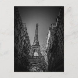 Cartão Postal paris frança preto e branco