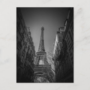 Cartão Postal paris frança preto e branco