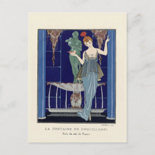 Cartão Postal Paris França Revista Gazette du Bon Ton