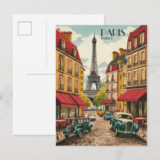 Cartão Postal Paris france Tour Effiel vintage presentes nas ant