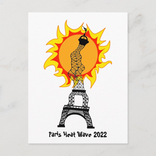 Cartão postal Paris Heat Wave 2022 (Frente)