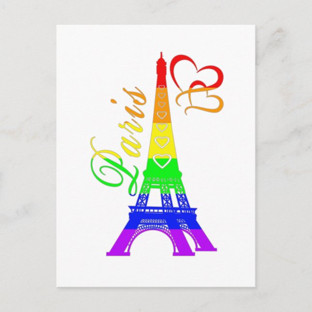 Cartão Postal Paris  | LGBTQ+ Pride (Frente)