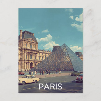 Cartão Postal Paris Louvre