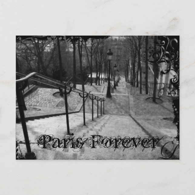 Cartão Postal Paris - Montmartre (Frente)