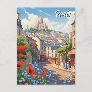 Cartão postal Paris Montmartre