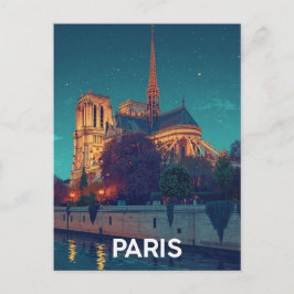 Cartão Postal Paris Notre Dame