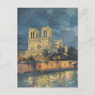 Cartão Postal Paris Notre Dame