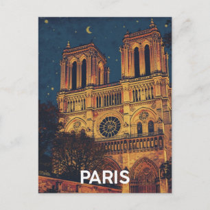 Cartão Postal Paris Notre Dame