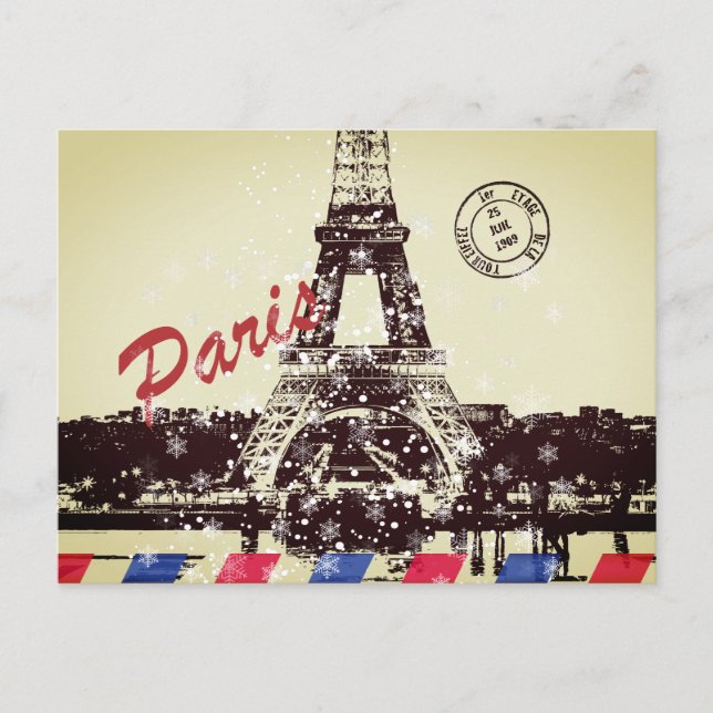 Cartão Postal Paris Postcard (Frente)