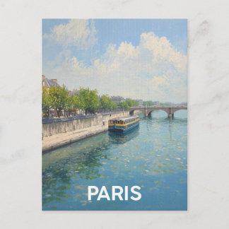Cartão Postal Paris Seine