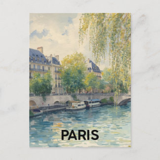 Cartão Postal Paris Sena