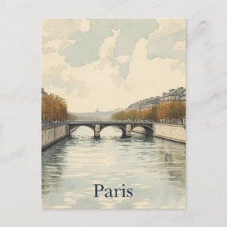 Cartão Postal Paris Sena