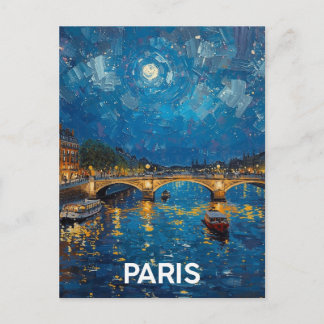 Cartão Postal Paris Sena