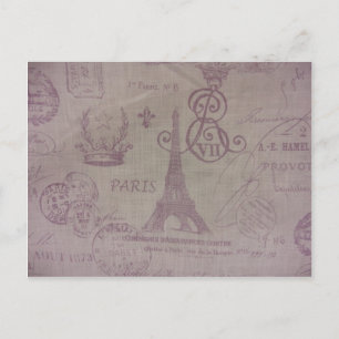 Cartão Postal Paris — Torre Eiffle